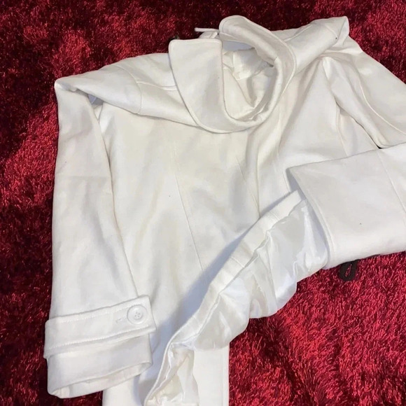 Vintage white wool blend  jacket 12 - Picture 12 of 14